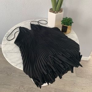 Black Prada ruffle 100% silk tank